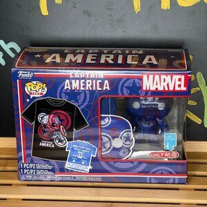 Funko Pop Captain America T-Shirt Set - Medium, Art Series, Target Exclusive